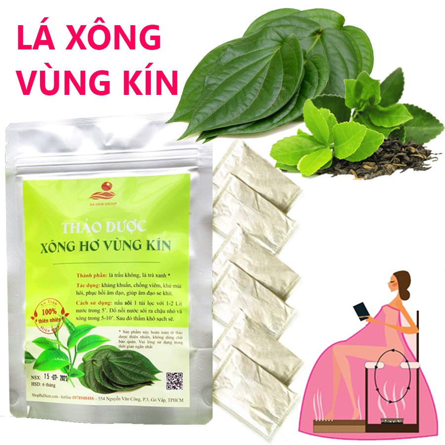 Thảo Dược Xông Vùng Kín | Thuốc Xông Trầu Không Để Vệ Sinh Vùng Kín - Lá Xông Hơi Bà Đẻ, Xông Vùng Kín Sau Sinh