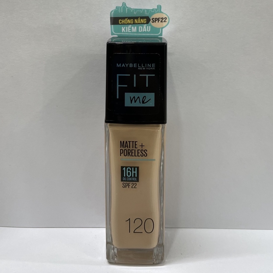 Kem Nền Kiềm Dầu, Cho Lớp Nền Mịn Lì Tự Nhiên Maybelline Fit Me Matte Poreless Foundation SPF22 30ml