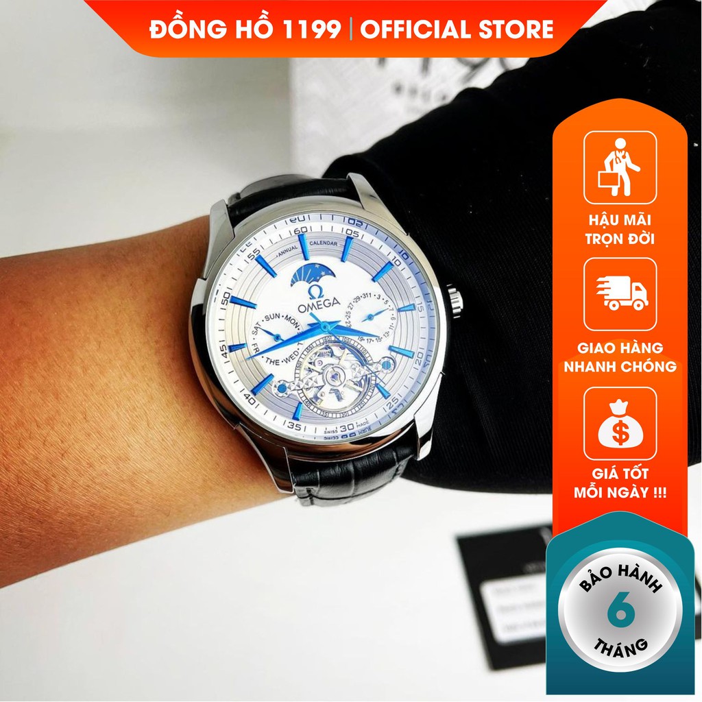 [QUÀ TẶNG]  Đồng hồ nam - Đồng Hồ Cơ Dây Da Máy Chuẩn Chất Liệu Cao Cấp Chống Nước Chống Xước  A77HZ- 1199 Watches | BigBuy360 - bigbuy360.vn