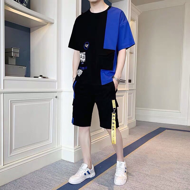 Bộ Đồ Thun Nam Áo Ngắn Tay GK Và Quần Short Đùi Phối Dây Zenkonam MEN QA 076