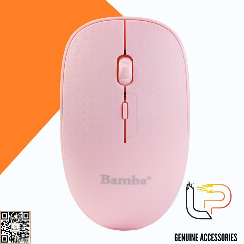 CHUỘT QUANG KHÔNG DÂY MÀU HỒNG BAMBA B2 - MOUSE KHÔNG DÂY BAMBA B2