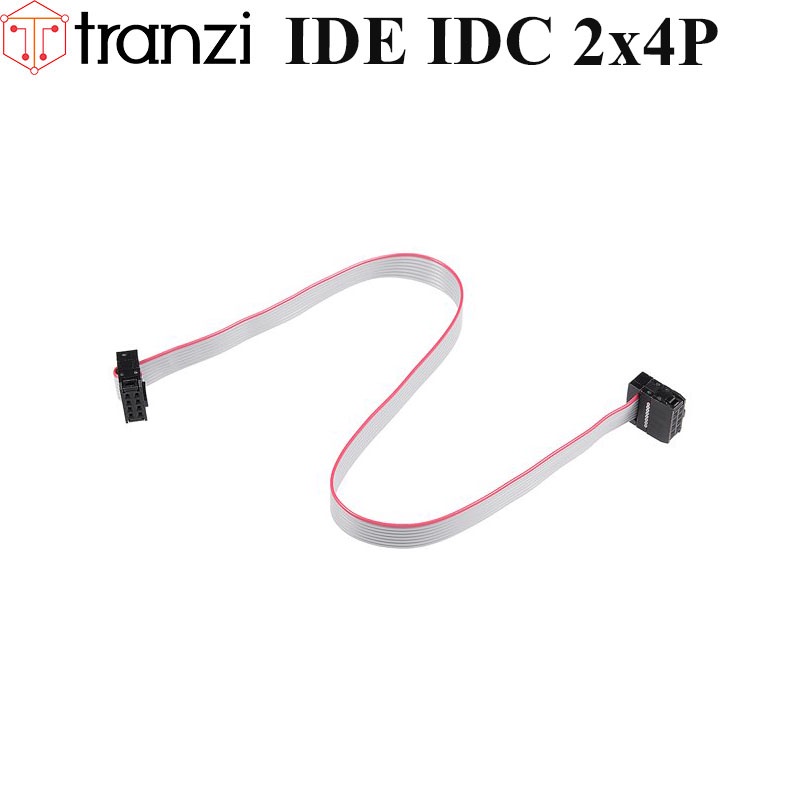 Dây cắm header 2.54mm IDE IDC 2x4P 25cm dập 2 đầu - túi 1 cái