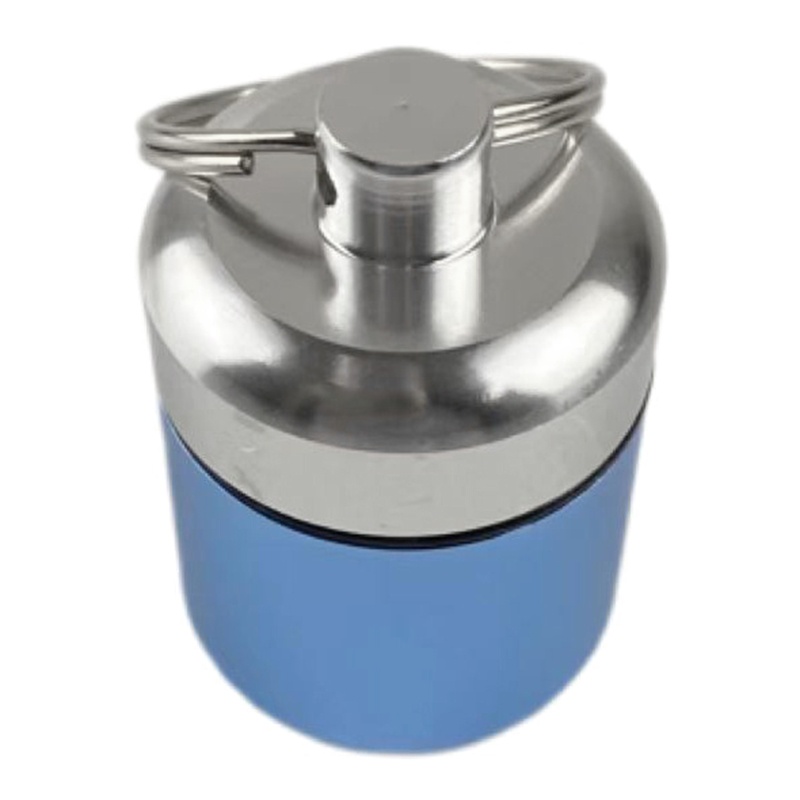 Móc Khóa Hộp Đựng Thuốc Mini Bằng Hợp Kim Nhôm Chống Thấm Nước Dễ Thương Tiện Dụng Mang Theo Du Lịch