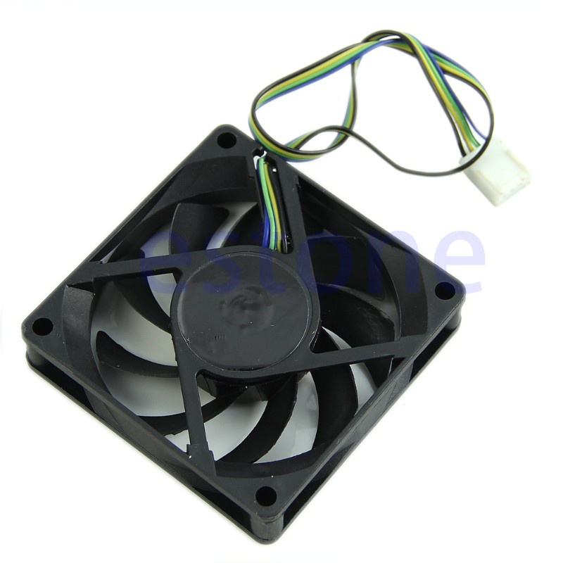 DOU 70mm x 15mm Brushless Fan DC 12V 4 Pin 9 Blade Cooling Cooler NEW