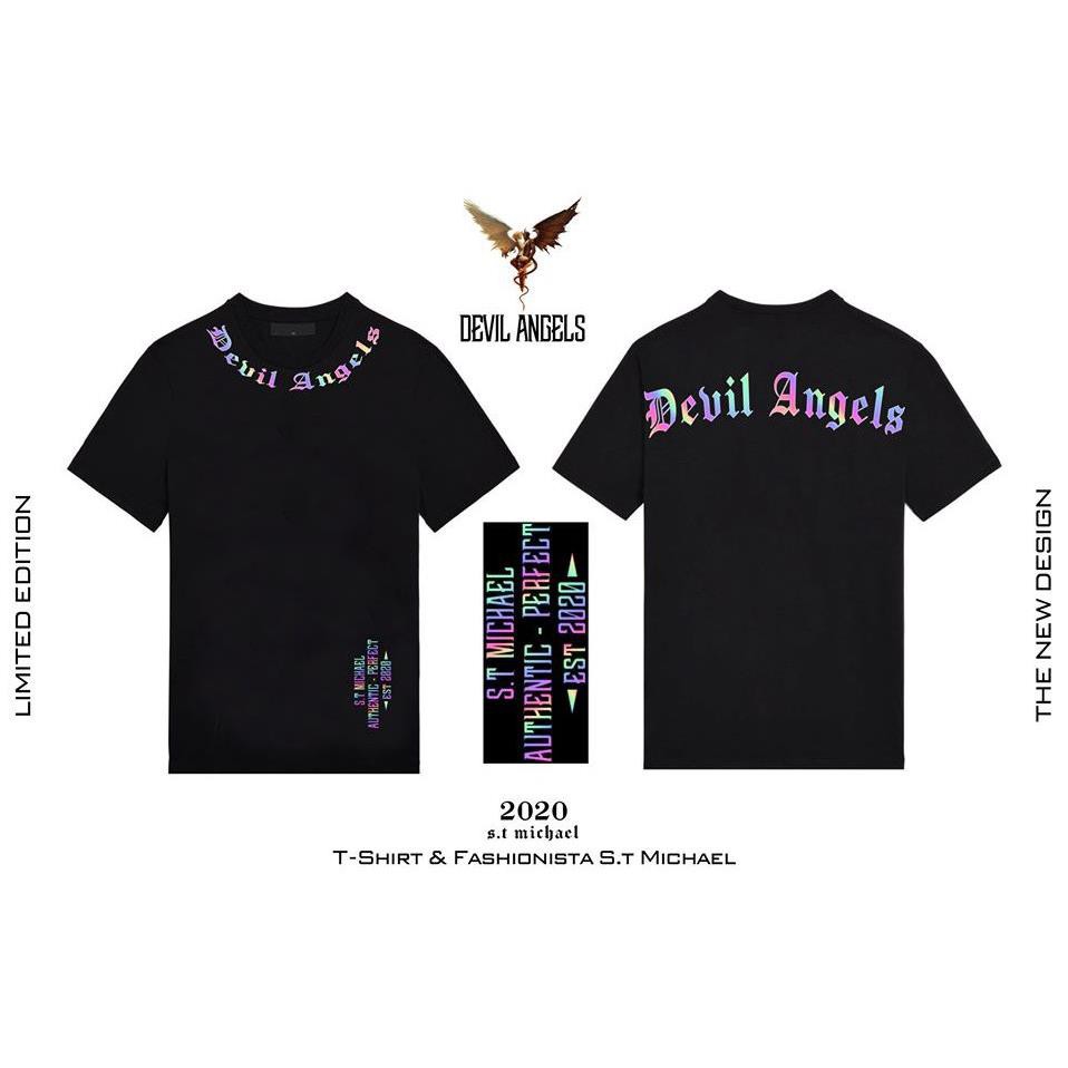 Áo Phản Quang 7 màu cao cấp T-Shirt & Fashionista S.t Michael Cổ Tròn Tay Ngắn Form Organic Cotton R