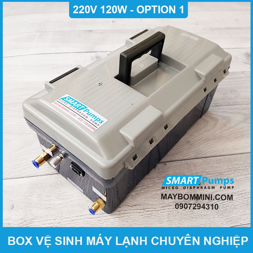 Box xịt vệ sinh máy lạnh chuyên nghiệp 120W 220V Option 1