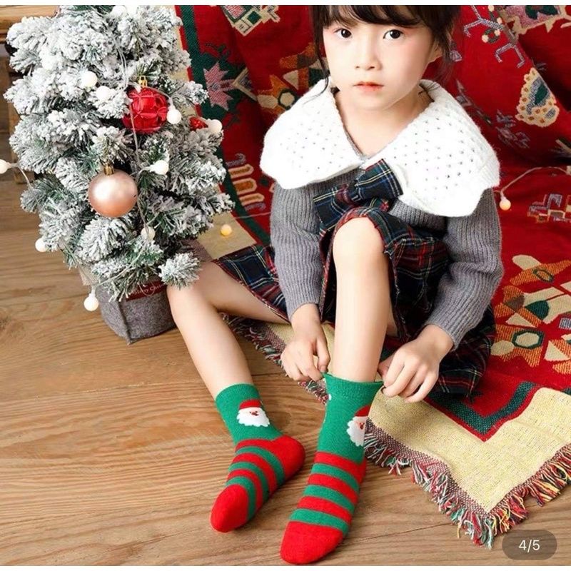 SET 10 ĐÔI TẤT NOEL CHO BÉ TRAI BÉ GÁI