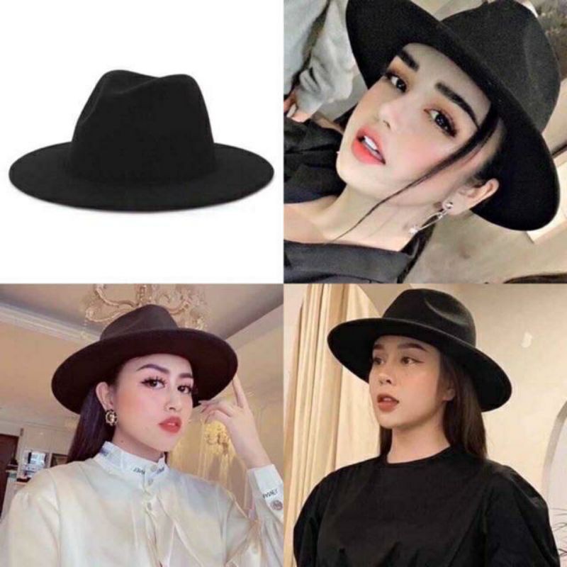 Mũ phớt fedora chất nỉ/dạ siêu sang chảnh