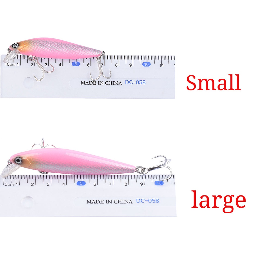 Hàng Mới Về Mồi Câu Cá Giả Bằng Nhựa Cứng 8.2cm / 8g Và 7cm / 5g