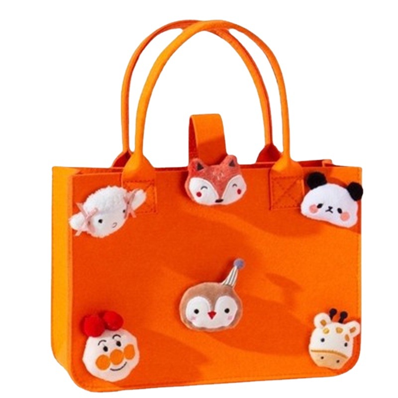 Túi Xách Tay Bằng Vải Nỉ Dễ Thương Cho Bé Gylb363