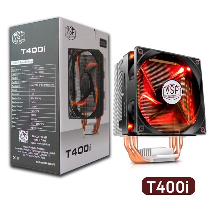 Quạt Tản Nhiệt CPU Cooler Master T400i - Hàng Chính Hãng - Bảo Hành 3 Tháng