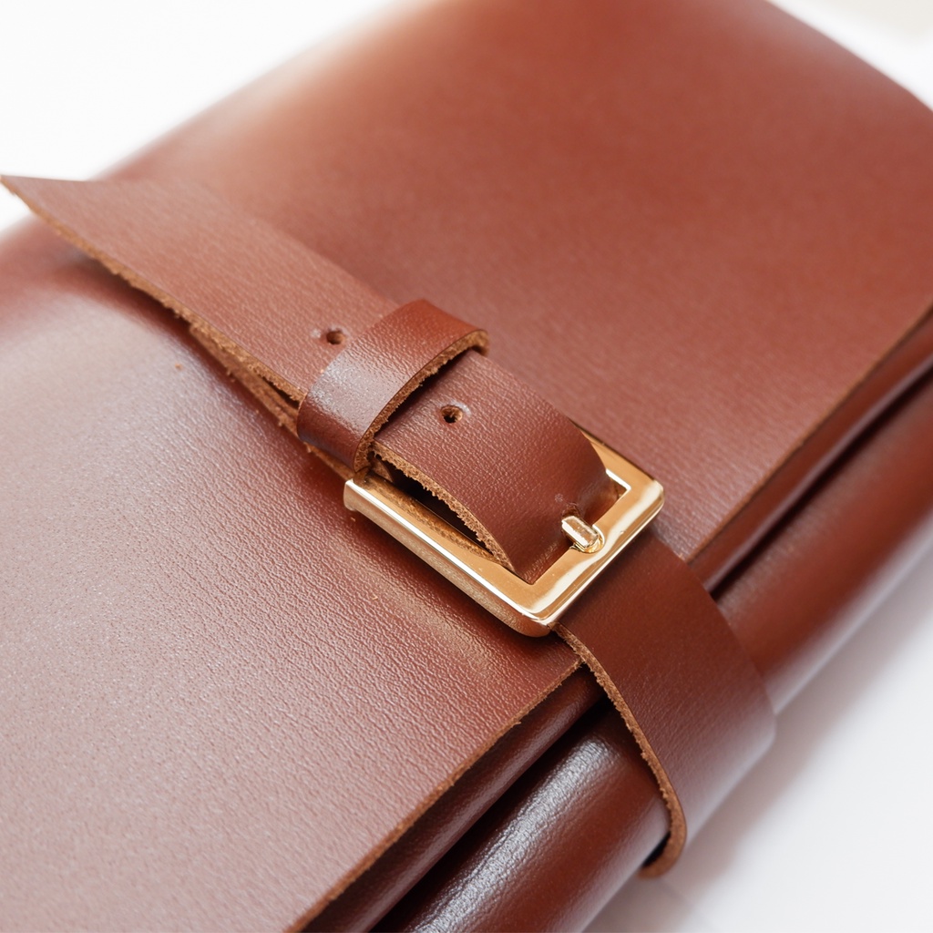 Bao da đựng 6 kéo cùng lược dạng cuộn bằng da thật chính hãng bảo hành 12 tháng - Hair Mart