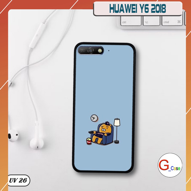 Ốp lưng Huawei Y6 2018 lưng nhám- ngộ nghĩnh