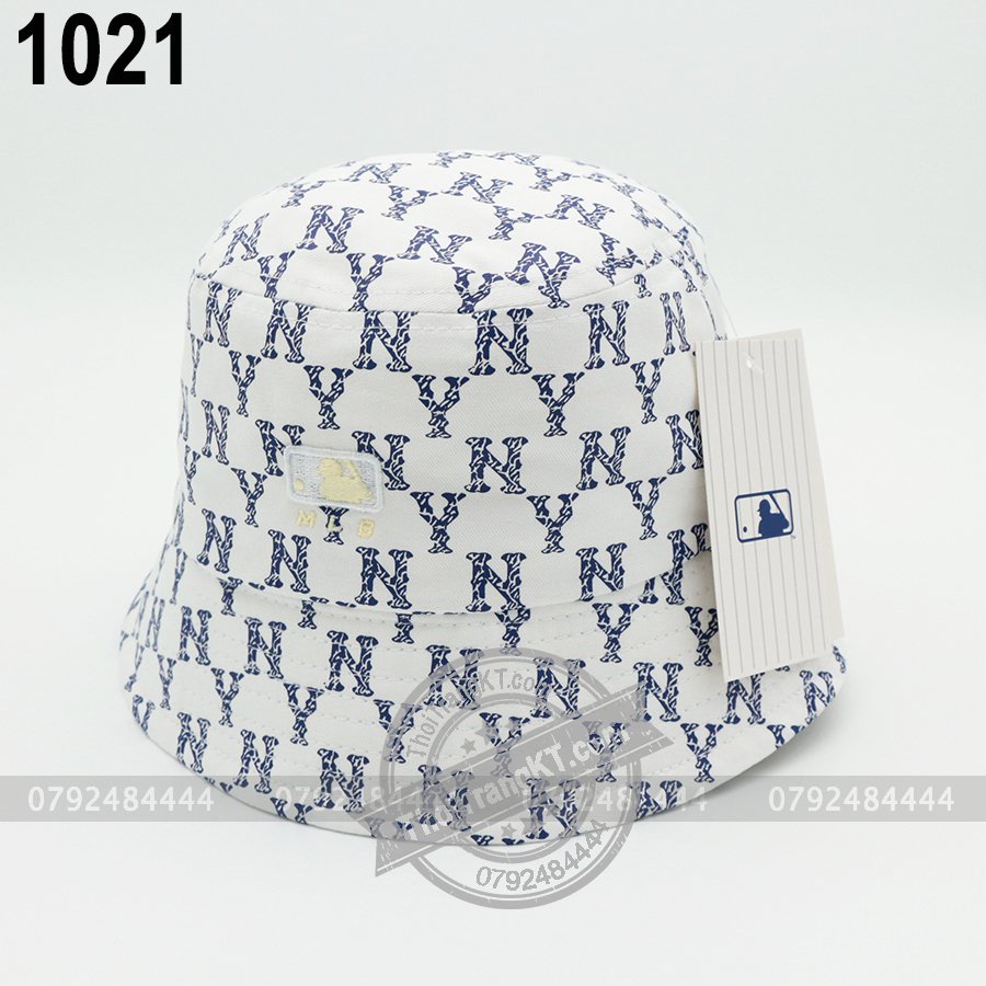 Nón bucket NY Trắng
