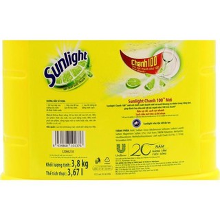 Nước Rửa chén bát Sunlight 3.8kg