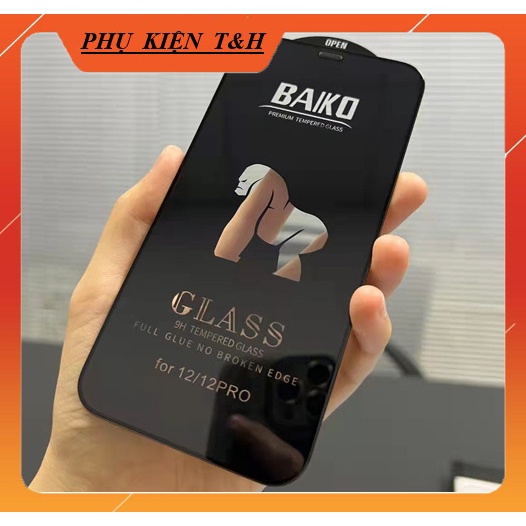Kính Cường Lực Iphone Full Màn BAIKO Cao Cấp Cho 7/8/7plus/8plus/x/xs/Xs Max/11/12/13/Pro/ProMax - T&H Shop