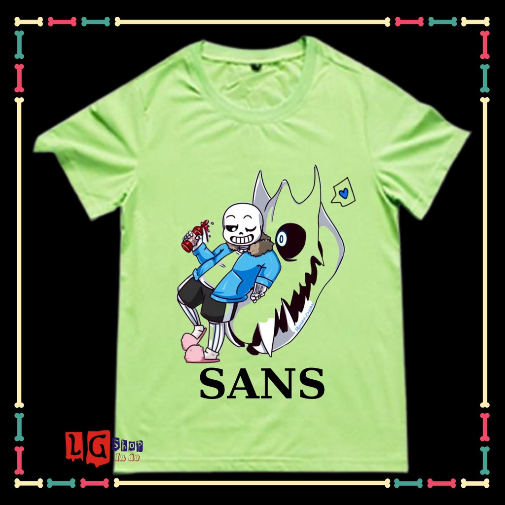 ÁO THUN IN HÌNH SANS UNDERTABLE - BIỆT ĐỘI GANGSTER CHO BÉ TRAI ( TỪ 10KG ĐẾN 90KG)