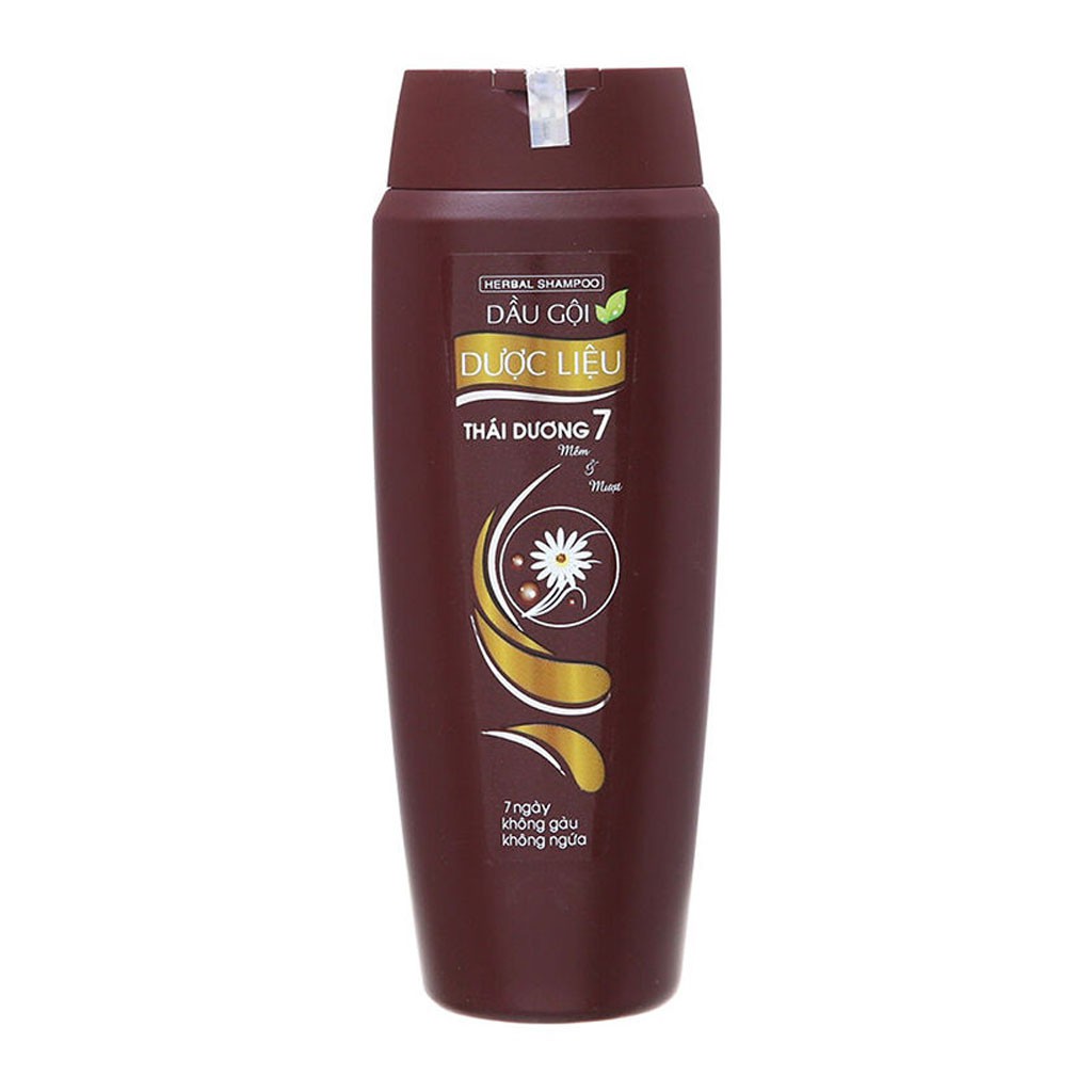 Dầu Gội Dược Liệu Thái Dương 7 Chai 200ml (Mềm mượt hơn, 7 ngày không gàu không ngứa)