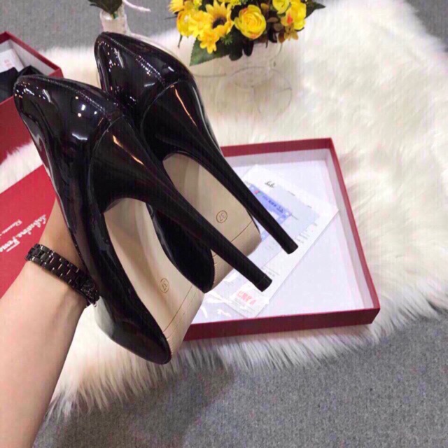 Giày cao gót đúp mũi chim 13cm - Đúp 13p