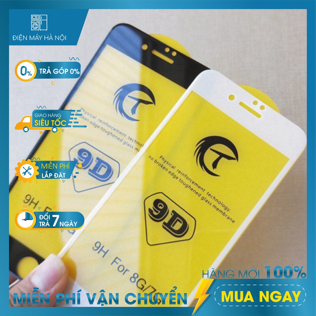 KÍNH CƯỜNG LỰC 9D FULL MÀN HÌNH CHỊU LỰC CẢM ỨNG MƯỢT DÀNH CHO IPHONE