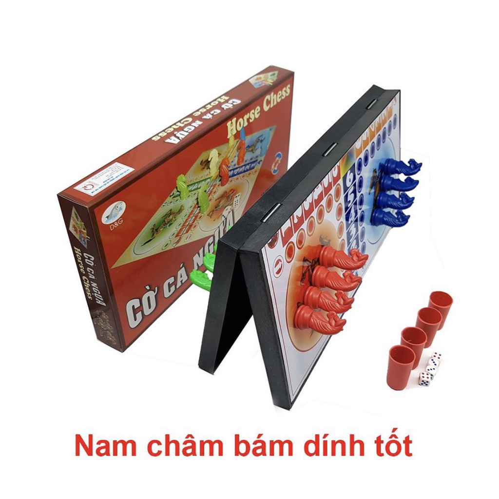 Bộ Cờ Cá Ngựa Nam Châm Cao Cấp (15x15cm)