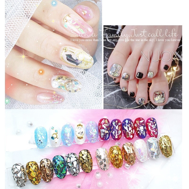 [Hàng mới về] 6 hộp phụ kiện 3d trang trí móng tay