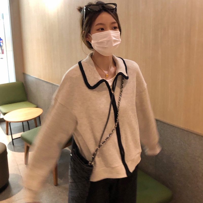 Áo Khoác Cardigan Ngắn Có Dây Kéo Thời Trang Mùa Thu Mới Cho Nữ