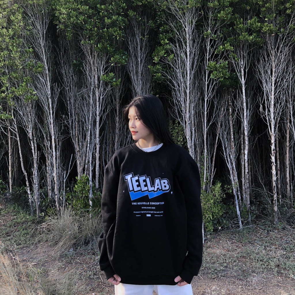 Áo Dài Tay Sweater Teelab Structural Typo LS010