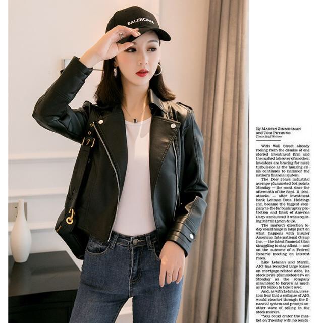 [XẢ KHO 3 NGÀY] Áo Khoác Da Nữ Cổ Bẻ Quảng Châu Cao Cấp Mẫu Mới Nhất Không Bong Tróc dáng ngắn croptop | BigBuy360 - bigbuy360.vn