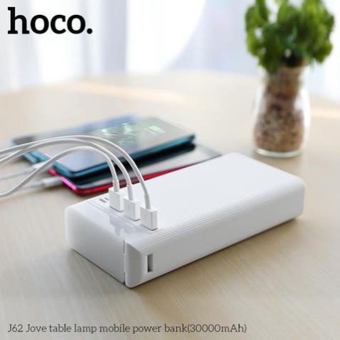 Sạc dự phòng 30000mAh SSR Hoco J62 Chính Hãng - Sạc nhanh 18w - 5 Cổng - Tích Hợp Đèn Pin (LA380494)