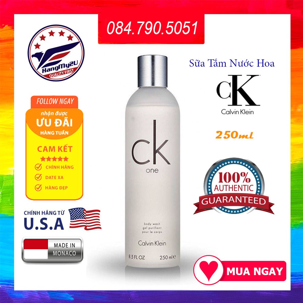 Sữa tắm nước hoa Calvin Klein CK One Body Wash Gel 250ml (chính hãng)