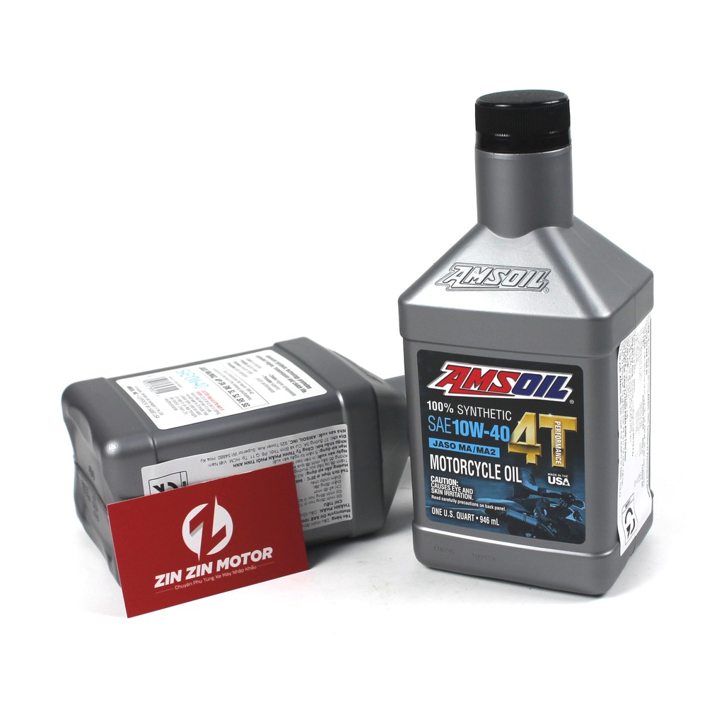 Nhớt Amsoil 4T 10W40 Performance 946ml - Zin Zin Motor