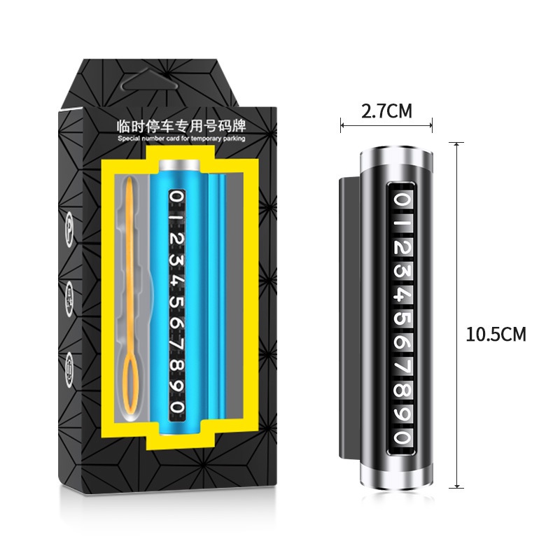 Biển Số Đậu Xe Tạm Thời Bằng Hợp Kim Nhôm Chất Lượng Cao Dành Cho Xe Hơi