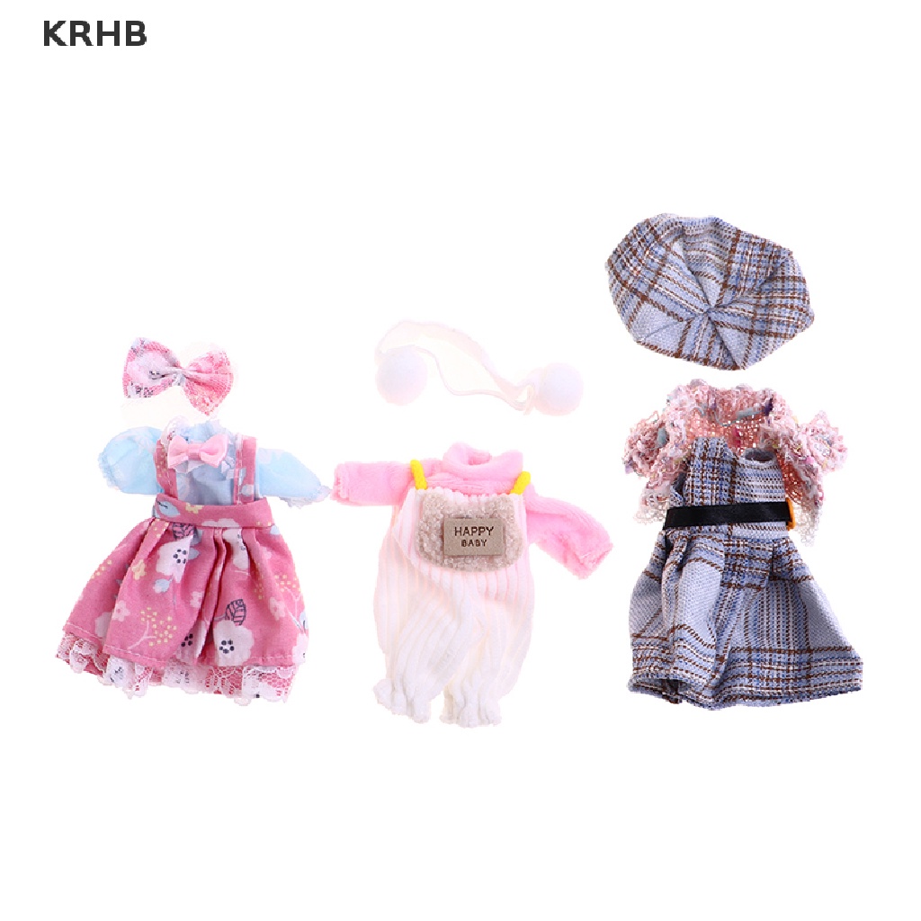 Bộ Quần Áo Dành Cho Búp Bê 16-17cm OB11 1 / 8 Mới