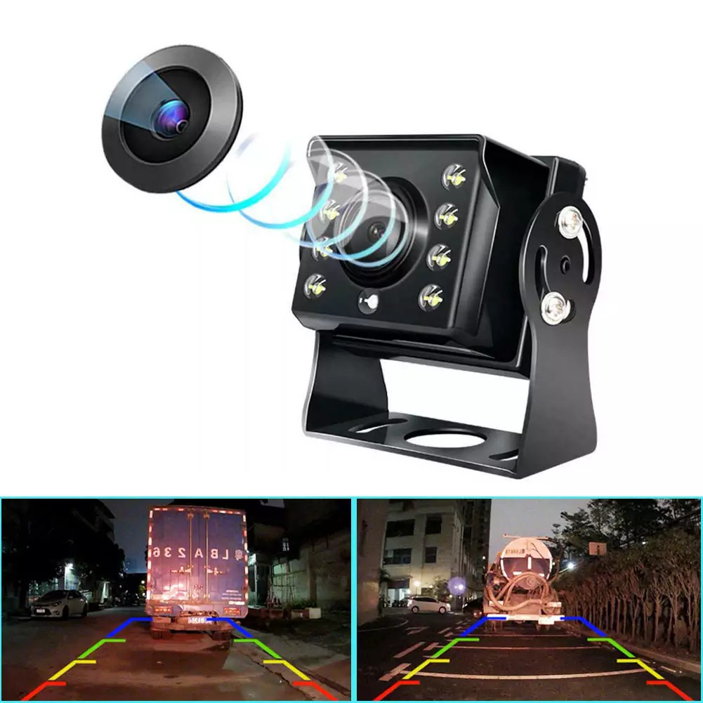 8LED 12-24V Back View đảo ngược HD Camera cho xe tải xe buýt Trung Quốc