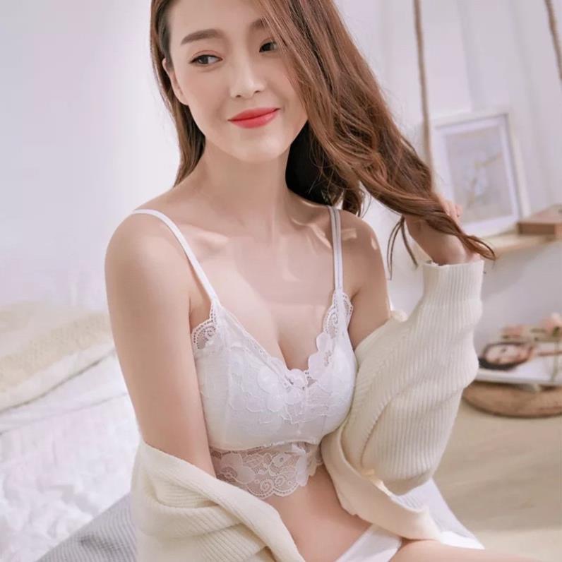 [Giá sỉ] Áo Bra Ren Hoa Dây Kép Có Đệm Ngực Cao Cấp 841