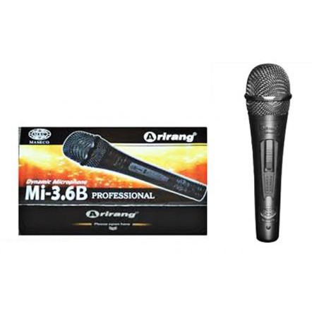 Mic karaoke Arirang có dây gắn loa kéo, loa bluetooth, amply, âm thanh cực hay