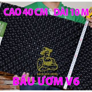 Bầu ươm V6 cao 40cm dài 10m, dầy 0.7mm, sản phẩm tặng kèm đinh ốc