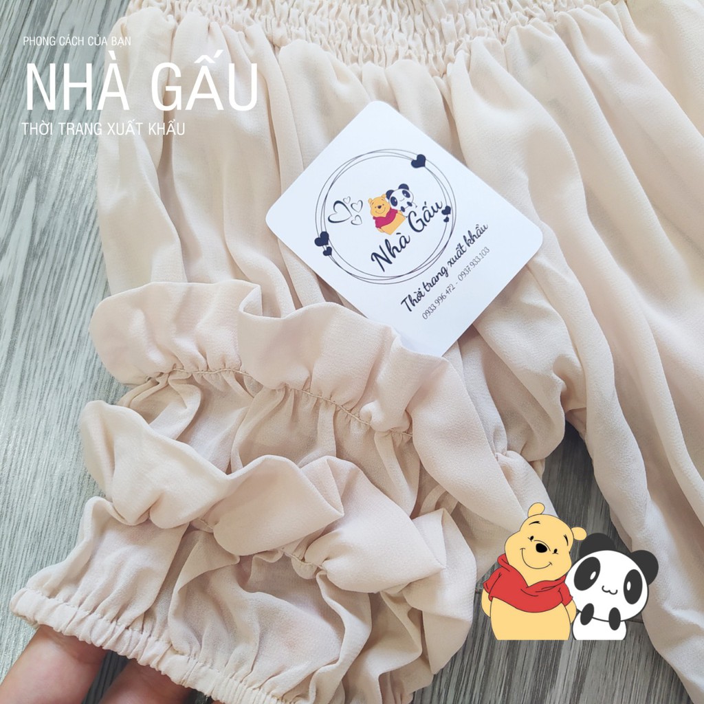 Áo trễ vai croptop xuất khẩu nữ Women's export crop top off shoulder shirt WN1025