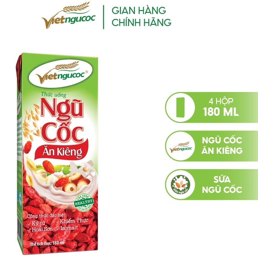 NGŨ CỐC ĂN KIÊNG VIỆT ĐÀI UỐNG LIỀN 180ML.