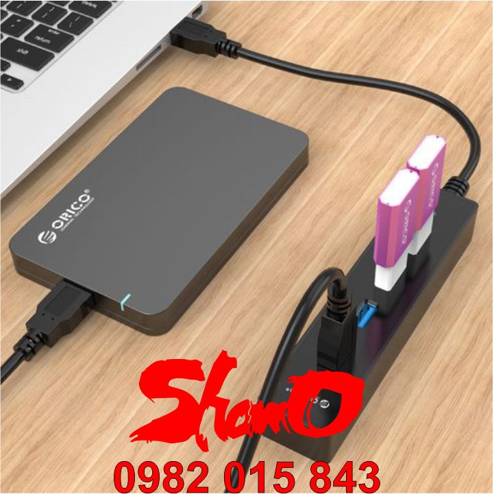 Bộ chia 4 cổng USB 3.0 – Hub Orico W5P-U3 – Chính Hãng – Bảo hành 12 tháng – USB3.0 Four – Port Hub