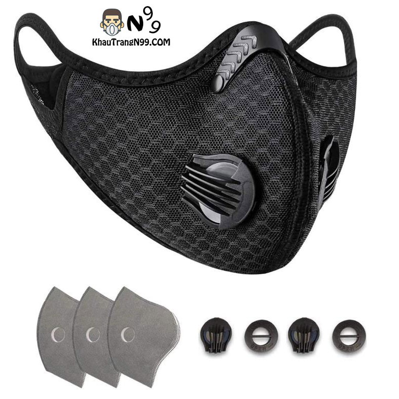 Khẩu trang chống nắng [CAO CẤP] Mesh95 - Cam