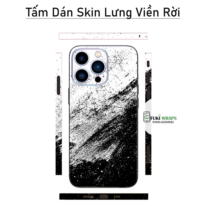 Tấm dán Skin Mặt Sau FULL VIỀN Dành Cho 13prm , 12prm , 11prm , ip11 , ip12 , ip13 , x, xsm , 7p - FukiShop
