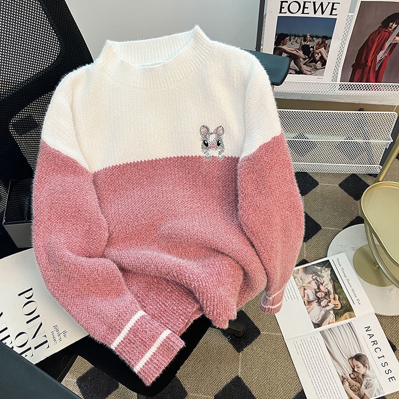Áo sweater Cổ Tròn Dáng Rộng Phong Cách Thời Trang Mùa Thu Mới