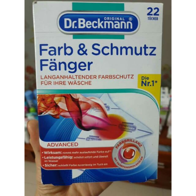 Giấy hút mầu chống phai và làm sạch quần áo Dr. Beckmann Farb-und thumbnail