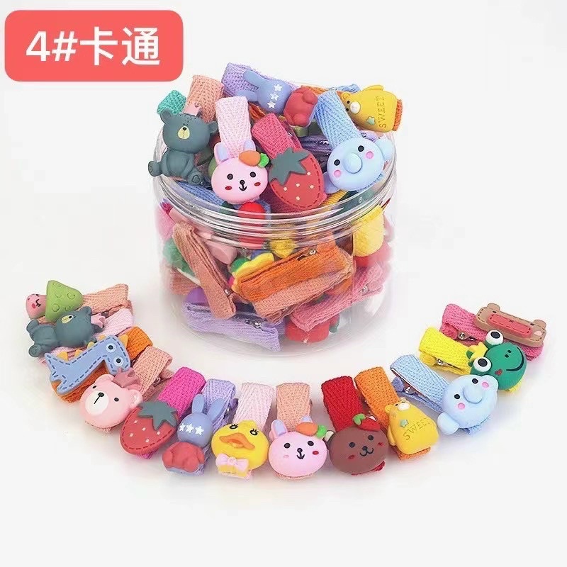 Kẹp tóc bấm nhiều màu sắc cho bé - đủ màu