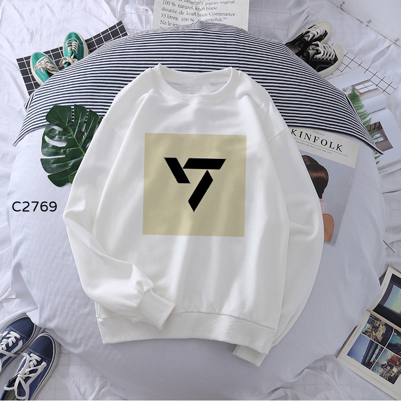 Áo Hoodie In Chữ seventeen darl + ing Cá Tính Thời Trang unisex