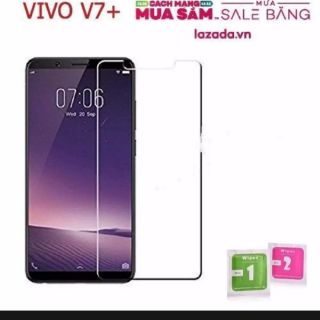 Combo bộ 2 kính cường lực Vivo V7 Plus Tặng ốp dẻo
