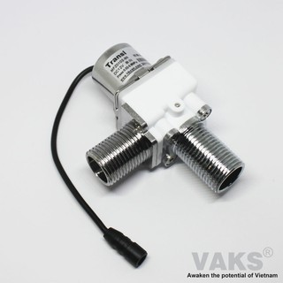 Van điện từ inox Transl - 12V DC - ren ống 21mm - Thường đóng.