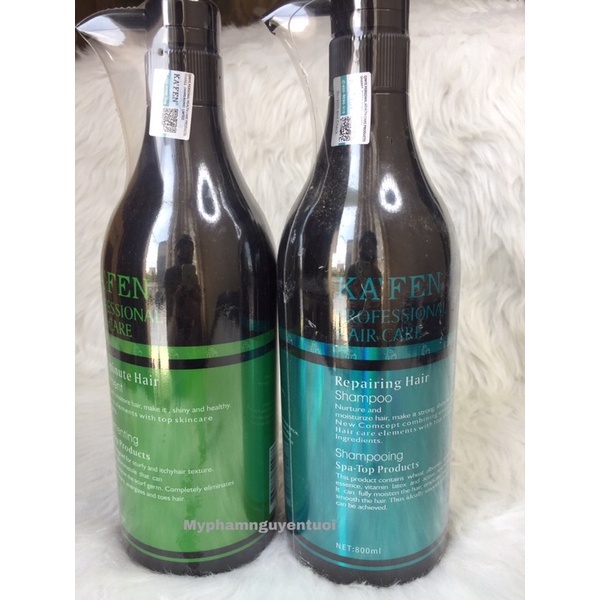 Dầu gội,xả KAFEN PROFESSIONAL HaIR CARE phục hồi tóc 800ml